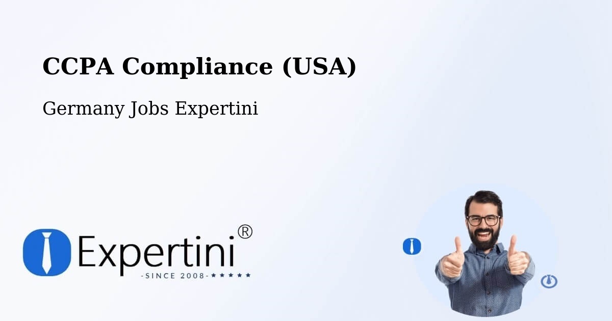 CCPA Privacy Rights & Compliance Notice – Dingelstädt - Germany Jobs Expertini